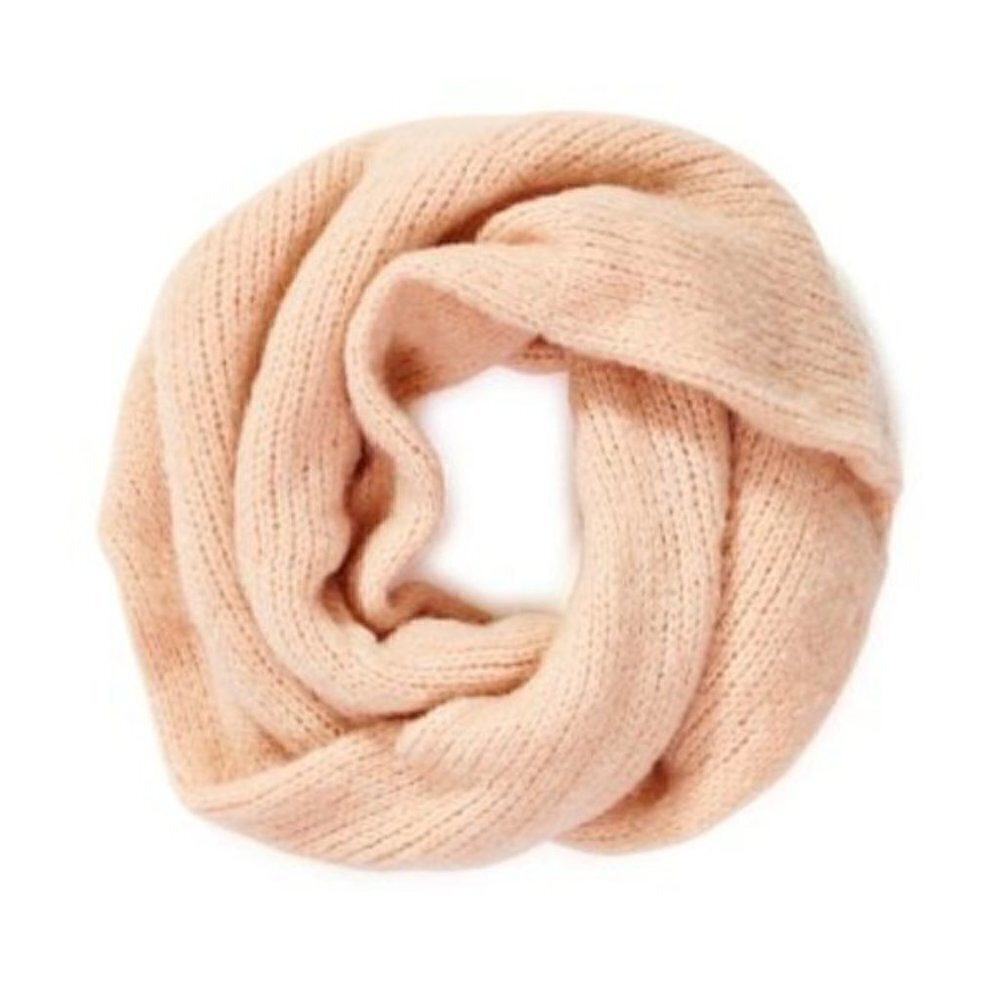 Aritzia TNA Peach Wool / Mohair Sparwood Infinity Knit Scarf - NWTs 🇨🇳 - Picture 1 of 6